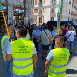 Imagen de la concentración en Madrid