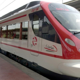 Un modelo de tren de cercanías de Renfe. EFE/José Huesca