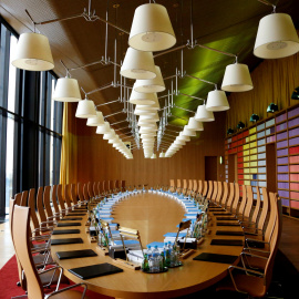 Sala de reuniones del Tribunal de Justicia de la UE en Luxemburgo. REUTERS