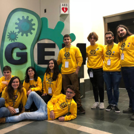 El equipo iGEM UPV, tras proclamarse vencedor de la competición en Boston. / UPV