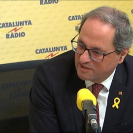 Torra durant l'entrevista a Catalunya Ràdio.