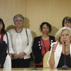 Manuela Carmena y Rita Maestre en una fotografía de archivo | EFE