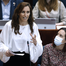 (17/03/2022) Mónica García (Más Madrid) interviene este jueves en la asamblea autonómica.