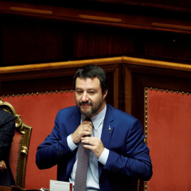 Salvini, hace unos días en el Senado italiano. REUTERS/Remo Casilli