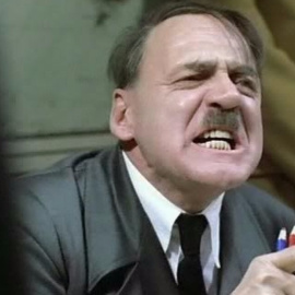 El actor Bruno Ganz interpreta a Hitler en 'El hundimiento'.