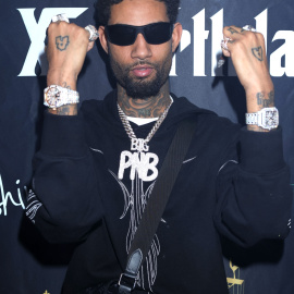 18/1/22 El rapero PnB Rock atiende al cumpleaños de Inas X en Hollywood (California), a 18 de enero de 2022.