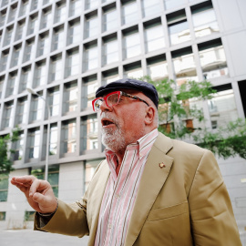 El comisario jubilado José Manuel Villarejo, en el exterior de la Audiencia Nacional, donde acudió para volver a prestar declarar el pasado junio. E.P./Carlos Luján