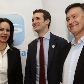 Pablo Casado y Silvia Clemente. EFE