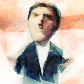 Retrato del líder de Ciudadanos, Albert Rivera, realizado por el ilustrador Thorsten Rienth. – PÚBLICO