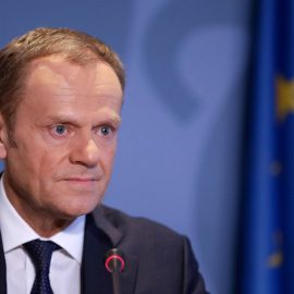 El presidente del Consejo Europeo, Donald Tusk, en unarueda de prensa en Luxemburgo. REUTERS/Stringer