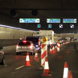 Uno de los túneles de la M-30 en Madrid.