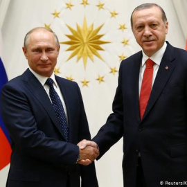 El presidente ruso, Vladimir Putin, y su homólogo de Turquía, Recep Tayyip Erdogan. Foto: Reuters