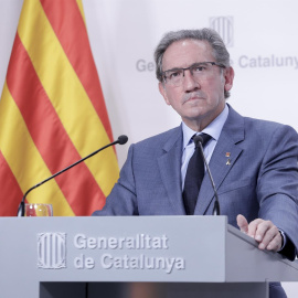 13/09/2022-El conseller de Economía de la Generalitat, Jaume Giró durante la rueda de prensa en la que ha anunciado que el Govern ha aprobado este martes el techo de gasto no financiero de la Generalitat para 2023