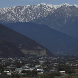 Pankisi, ciudad de Georgia donde se han dado las protestas por la central hidroeléctrica. REUTERS/DAVID MDZINARISHVILI