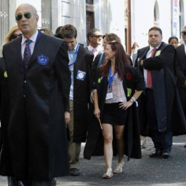 Abogados de oficio, en una manifestación en Madrid. EFE