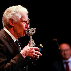 El director canadiense David Cronenberg recibe el Premio Donostia del Festival de San Sebastián este jueves 22 de septiembre de 2022.