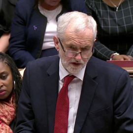 Corbyn, durante el debate del brexit en el Parlamento británico este martes. REUTERS