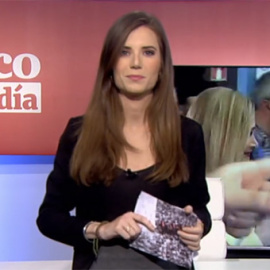 Núria Martínez, durante el informativo 'Público al Día' del 26 de febrero.