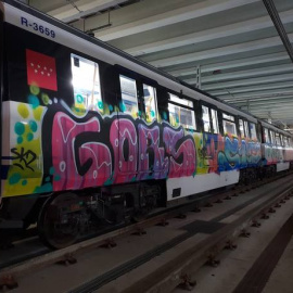 Uno de los metros afectados por los grafitis /EFE