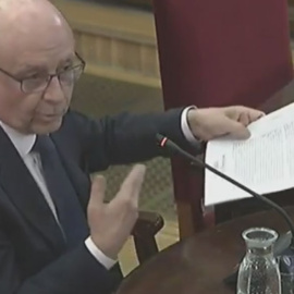 Montoro durante su declaración en el juicio al 'procés'.