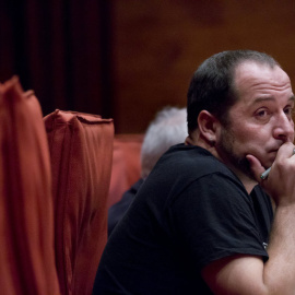 David Fernández, de la CUP, en el Parlament. EFE