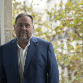 Oriol Junqueras, fotografiat durant l'entrevista.