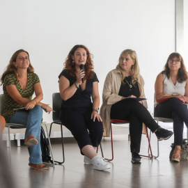 Un moment de la presentació del projecte de residència.