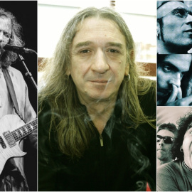 Robe Iniesta, Rosendo Mercado, Platero y Tú y Reincidentes, exponentes del rock urbano.