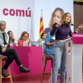 La líder de los Comuns en el Parlament, Jéssica Albiach, en el Campus Ciutadella, a 16 de noviembre de 2024, en Barcelona.