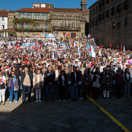 Concentración por el gallego Santiago