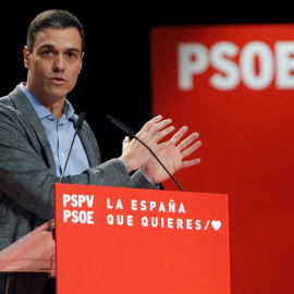 Pedro Sánchez, este sábado en un acto en Alicante / EFE.