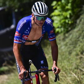 El ciclista Mathieu van der Poel, durante una etapa del Tour de Francia, en julio de 2022