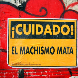 Cartel contra la violencia machista. /PAUL LOWRY