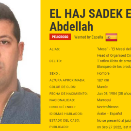 Abdellah El Haj Sadek El Menbri, conocido como el Messi del hachís, ha engrosado la lista de los fugitivos peligrosos más buscados de la UE.