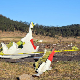 Restos del Boeing 737 de Ethiopia Airlines siniestrado ayer. /EFE