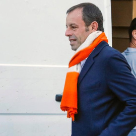 Sandro Rosell, a su llegada a la Audiencia Nacional en Madrid. | EFE