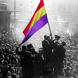 Celebración por la proclamación de la II República en España. Madrid, 14 de abril de 1931.