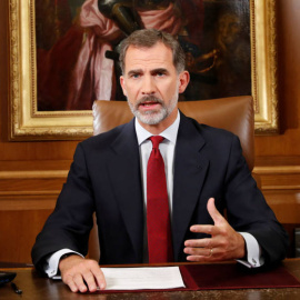 Felipe VI en su discurso tras los acontecimientos en Catalunya por el 1-O | Reuters