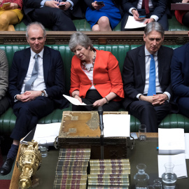 Theresa May durante su intervención en el Parlamento en Londres. | Reuters