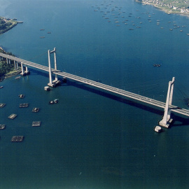 Vista de un puente de la autopista AP-9 gestionada por Audasa (del grupo Itínere). E.P.