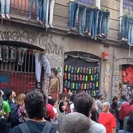 Vídeo de la ocupación del edificio en la calle del Pez de Madrid, a 7 de octubre de 2022