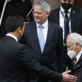 El secretario general de la OCDE, Mathias Cormann, en Santiago (Chile), a 23 de septiembre de 2022.