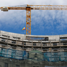 Obras del Proyecto Canalejas, para un hotel de lujo, tiendas y viviendas en el centro de Madrid, promovido por OHL. REUTERS/Paul Hanna