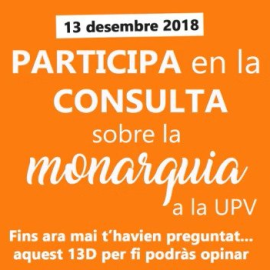 Cartel sobre el referéndum en la UPV - Twitter