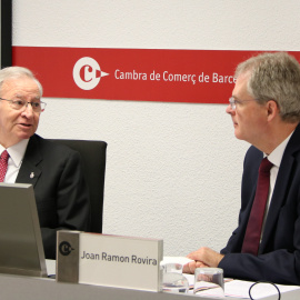 L'encara president de la Cambra de Comerç de Barcelona, Miquel Valls. ADRIÀ MARTÍ