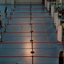  Centro de vacunación en la Universidad de Sevilla en Sevilla, el 24 de febrero de 2021.– Cristina Quicler / AFP