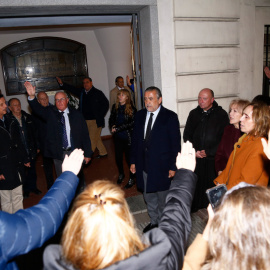  Avistamiento faccioso a las puertas de la Parroquia de los Doce Apóstoles.- EP