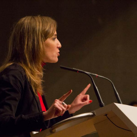 Tania Sánchez, durante su intervención.