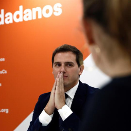 El líder de Ciudadanos, Albert Rivera, durante la reunión de Comité Permanente de Ciudadanos. EFE/Mariscal