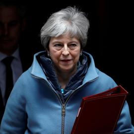 May, en Downing Street, este lunes. REUTERS/Peter Nicholls